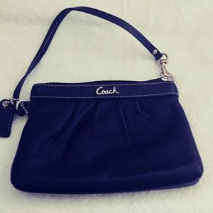 Coach Black Leather Wristlet/Wallet - used